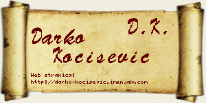 Darko Kočišević vizit kartica